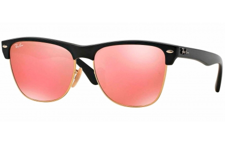 Gafas de Sol - Ray-Ban - RB4175 CLUBMASTER OVERSIZED - 877/Z2 DEMI SHINY BLACK // LIGHT BROWN MIRROR PINK