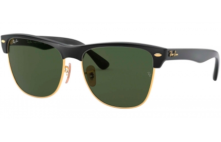 Gafas de Sol - Ray-Ban - RB4175 CLUBMASTER OVERSIZED - 877 DEMI SHINY BLACK ARISTA // CRYSTAL GREEN