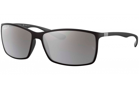Gafas de Sol - Ray-Ban - RB4179 LITEFORCE - 601S82  MATTE BLACK  //GREY MIRROR SILVER POLARIZED