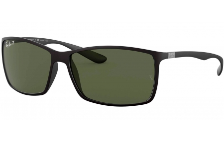 Gafas de Sol - Ray-Ban - RB4179 LITEFORCE - 601S9A MATTE BLACK // DARK GREEN POLARIZED