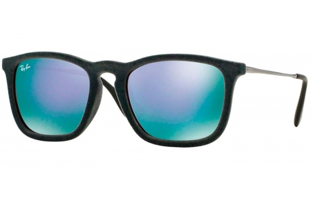 Gafas de Sol - Ray-Ban - RB4187 CHRIS - 60774V FLOCK GREY // GREY MIRROR VIOLET