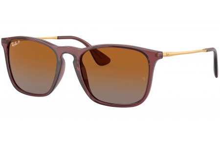 Gafas de Sol - Ray-Ban - RB4187 CHRIS - 6593T5 TRANSPARENT BROWN // BROWN GRADIENT POLARIZED