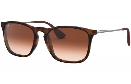 Gafas de Sol - Ray-Ban - RB4187 CHRIS - 856/13 RUBBER HAVANA // GRADIENT BROWN