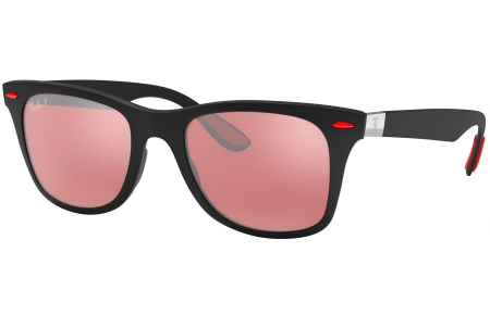 Gafas de Sol - Ray-Ban - RB4195M FERRARI - F602H2 BLACK // PURPLE MIRROR SILVER POLARIZED