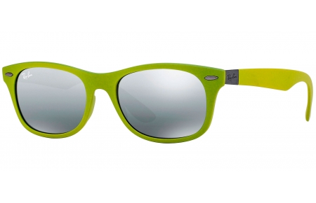 Gafas de Sol - Ray-Ban - RB4207 - 609988 MATTE ACID GREEN // GREY MIRROR SILVER GRADIENT