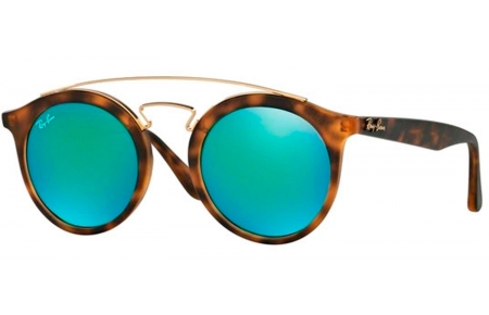 Gafas de Sol - Ray-Ban - RB4256 - 60923R MATTE HAVANA // GREEN MIRROR GREEN
