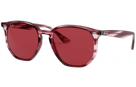 Gafas de Sol - Ray-Ban - RB4306 - 643175 STRIPED BORDEAUX HAVANA // DARK VIOLET