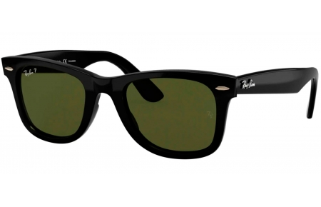 Gafas de Sol - Ray-Ban - RB4340 WAYFARER - 601/58 BLACK // GREEN POLARIZED