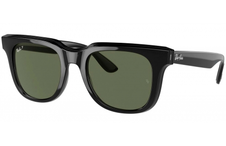 Gafas de Sol - Ray-Ban - RB4368 - 65459A BLACK TRANSPARENT BLACK // DARK GREEN POLARIZED