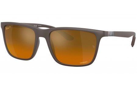 Gafas de Sol - Ray-Ban - RB4385 - 6124A3 BROWN // BROWN GRADIENT GOLD MIRROR ANTIREFLECTION POLARIZED
