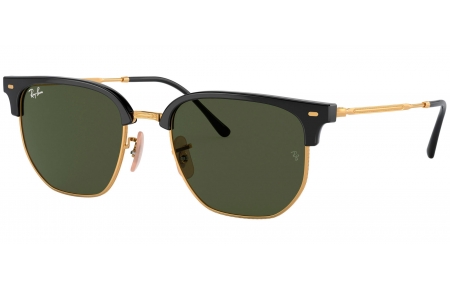 Gafas de Sol - Ray-Ban - RB4416 NEW CLUBMASTER - 601/31 BLACK ON GOLD // GREEN