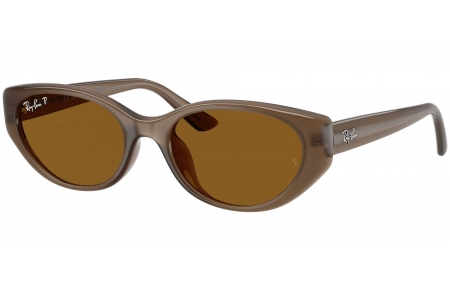 Gafas de Sol - Ray-Ban - RB4457D - 677983  TRANSPARENT BROWN // DARK BROWN POLARIZED