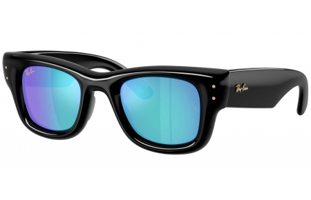 Gafas de Sol - Ray-Ban - RB4940 WAYFARER PUFFER - 601/55 BLACK // BLUE MIRROR GREEN