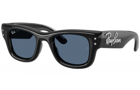 Gafas de Sol - Ray-Ban - RB4940B WAYFARER PUFFER - 686480  BLACK AND STRASS // DARK BLUE