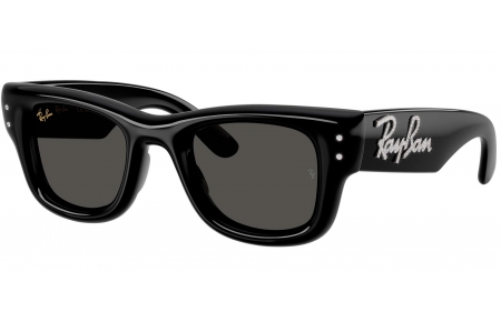 Gafas de Sol - Ray-Ban - RB4940B WAYFARER PUFFER - 686487  BLACK AND STRASS // DARK GREY