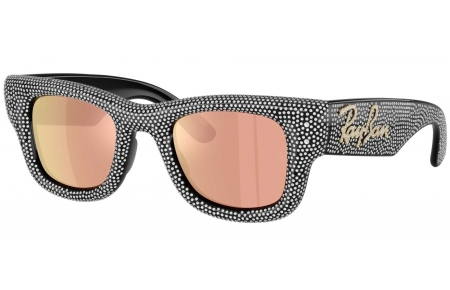 Gafas de Sol - Ray-Ban - RB4940BP - 68657J BLACK AND STRASS PAVÉ // BROWN ROSE GOLD MIRROR