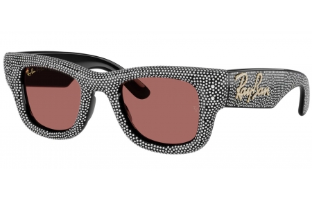 Gafas de Sol - Ray-Ban - RB4940BP - 686585  BLACK AND STRASS PAVÉ // DARK VIOLET