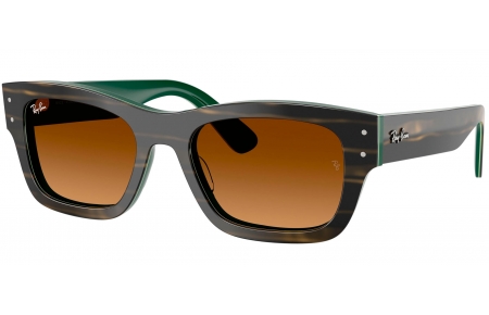 Gafas de Sol - Ray-Ban - RB7683S JOSEPH - 140285  STRIPED GREEN ON GREEN // BROWN GRADIENT