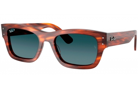 Gafas de Sol - Ray-Ban - RB7683S JOSEPH - 954/S3 STRIPED HAVANA // BLUE GRADIENT POLARIZED