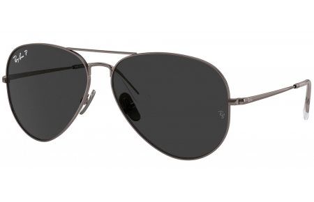 Gafas de Sol - Ray-Ban - RB8089 AVIATOR TITANIUM - 165/48  GUNMETAL // BLACK POLARIZED