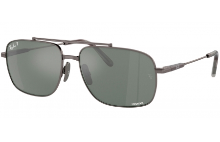 Gafas de Sol - Ray-Ban - RB8096 MICHAEL TITANIUM - 165/GK GUNMETAL // GREY MIRROR SILVER POLARIZED