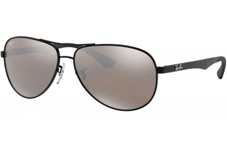 Gafas de Sol - Ray-Ban - RB8313 CARBON FIBRE - 002/K7 SHINY BLACK // GREY MIRROR BLACK POLARIZED