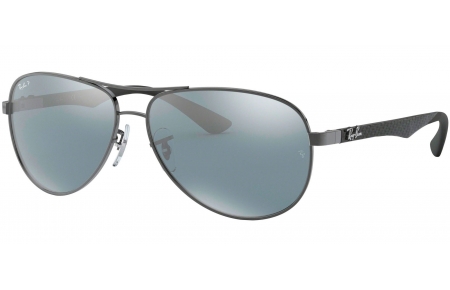 Gafas de Sol - Ray-Ban - RB8313 CARBON FIBRE - 004/K6 SHINY GUNMETAL // BLUE MIRROR SILVER POLARIZED