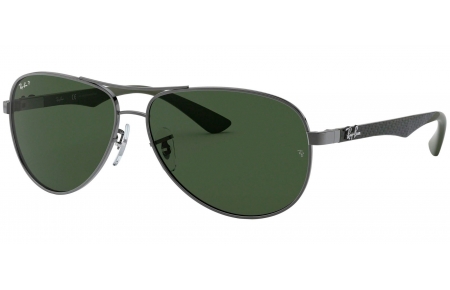 Gafas de Sol - Ray-Ban - RB8313 CARBON FIBRE - 004/N5 GUNMETAL // GREEN POLARIZED