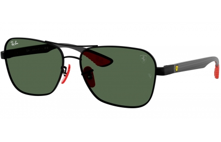 Gafas de Sol - Ray-Ban - RB8336M - F00271  MATTE BLACK // DARK GREEN
