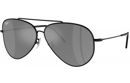 Gafas de Sol - Ray-Ban - RBR0101S AVIATOR REVERSE - 002/GS  BLACK // GREY MIRROR SILVER