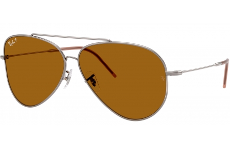 Gafas de Sol - Ray-Ban - RBR0101S AVIATOR REVERSE - 004/83 GUNMETAL // BROWN POLARIZED