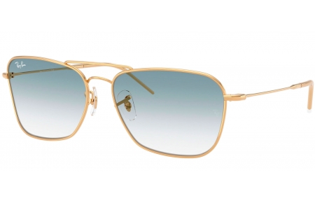 Gafas de Sol - Ray-Ban - RBR0102S CARAVAN REVERSE - 001/79 ARISTA GOLD // BLUE GRADIENT