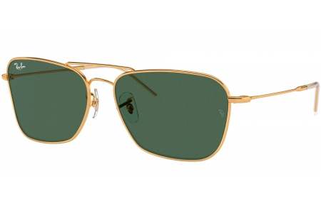 Gafas de Sol - Ray-Ban - RBR0102S CARAVAN REVERSE - 001/VR GOLD // GREEN