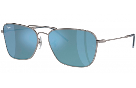 Gafas de Sol - Ray-Ban - RBR0102S CARAVAN REVERSE - 004/GA GUNMETAL // BLUE MIRROR SILVER
