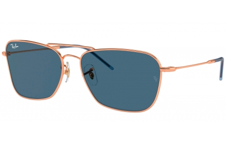 Gafas de Sol - Ray-Ban - RBR0102S CARAVAN REVERSE - 92023A  ROSE GOLD // BLUE