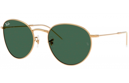 Gafas de Sol - Ray-Ban - RBR0103S ROUND REVERSE - 001/VR ARISTA GOLD // DARK GREEN