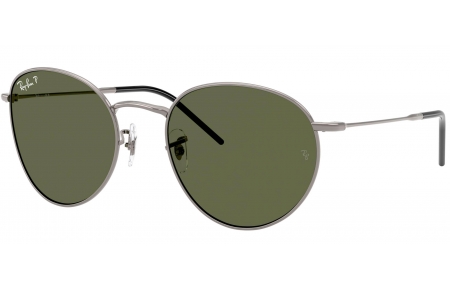 Gafas de Sol - Ray-Ban - RBR0103S ROUND REVERSE - 004/9A GUNMETAL // DARK GREEN POLARIZED