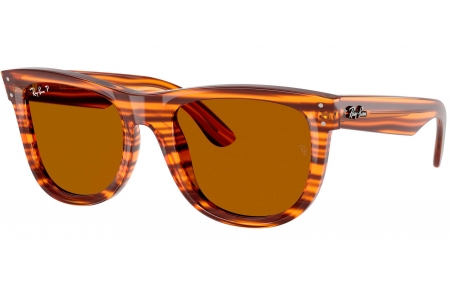 Gafas de Sol - Ray-Ban - RBR0502S WAYFARER REVERSE - 679183  STRIPED HAVANA // DARK BROWN POLARIZED