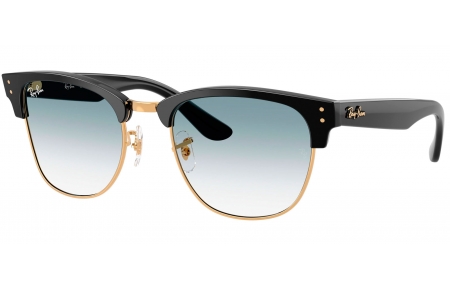 Gafas de Sol - Ray-Ban - RBR0504S CLUBMASTER REVERSE - 667779  BLACK ON GOLD // BLUE TRANSPARENT