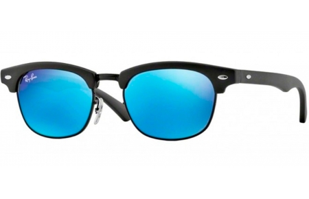 Gafas Junior - Ray-Ban Junior Collection - RJ9050S - 100S55 MATTE BLACK // BLUE MIRROR