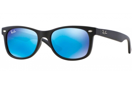 Gafas Junior - Ray-Ban Junior Collection - RJ9052S - 100S55 MATTE BLACK // BLUE MIRROR