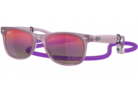 Gafas Junior - Ray-Ban Junior Collection - RJ9052S - 7147B1  OPAL PURPLE // GREEN BLUE MIRROR