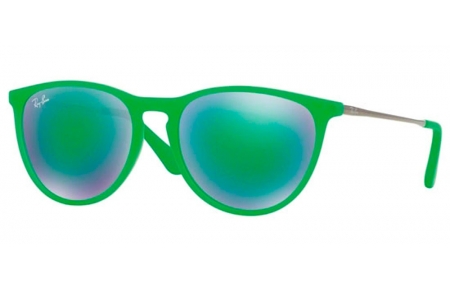 Gafas Junior - Ray-Ban Junior Collection - RJ9060S - 70073R GREEN FLUO TRANSPARENT RUBBER // LIGHT GREEN MIRROR GREEN