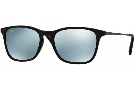 Gafas Junior - Ray-Ban Junior Collection - RJ9061S - 700530 RUBBER BLACK // GREEN MIRROR SILVER