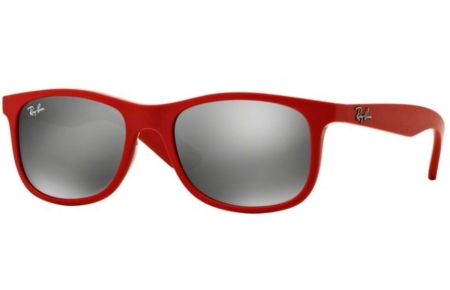 Gafas Junior - Ray-Ban Junior Collection - RJ9062S - 70156G MATTE RED // GREY MIRROR SILVER