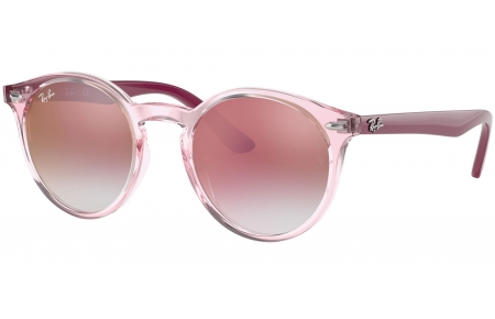 Gafas Junior - Ray-Ban Junior Collection - RJ9064S - 7052V0 TRANSPARENT PINK // RED GRADIENT MIRROR RED
