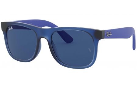 Gafas Junior - Ray-Ban Junior Collection - RJ9069S - 706080 RUBBER TRANSPARENT BLUE // DARK BLUE
