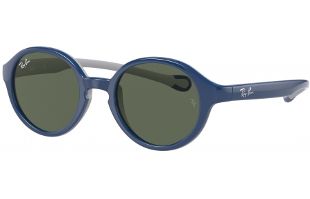 Gafas Junior - Ray-Ban Junior Collection - RJ9075S - 709671 BLUE ON RUBBER GREY // DARK GREEN