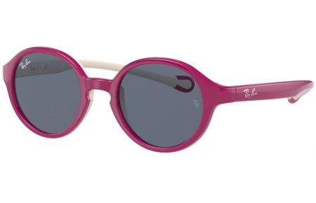 Gafas Junior - Ray-Ban Junior Collection - RJ9075S - 710187 FUCHSIA ON RUBBER CREAM // DARK GREY