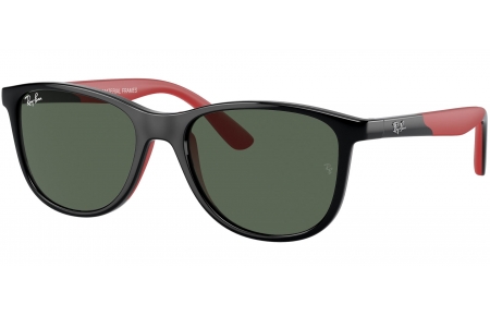 Gafas Junior - Ray-Ban Junior Collection - RJ9077S - 713171  BLACK ON RED // DARK GREEN